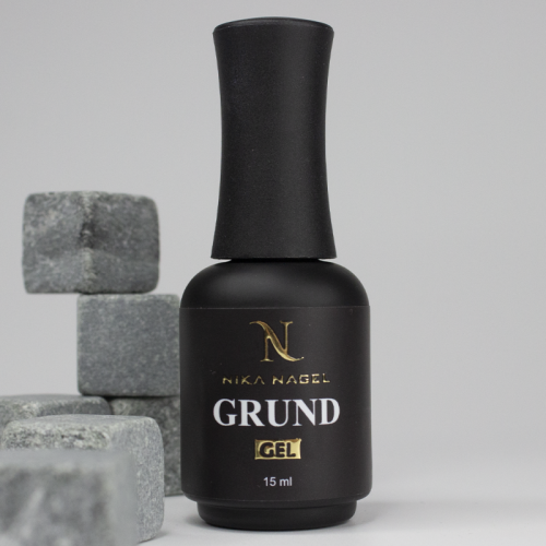 Грунтовочное средство Nika Nagel GRUND усиливает адгезию, жидкая вязкость, прозрачный 15 мл