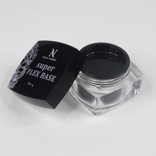 База Nika Nagel SUPER FLEX rubber, прозрачная, средняя вязкость 50 гр