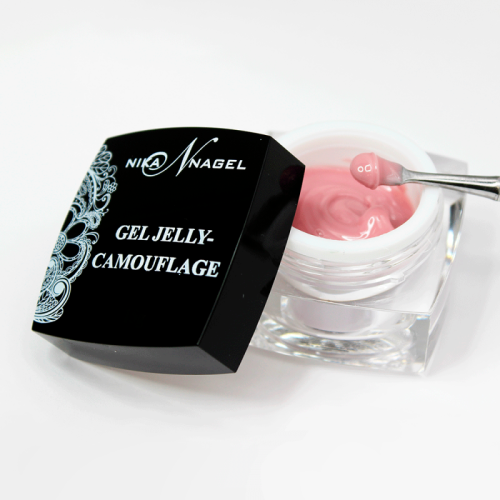 Гель для моделирования Nika Nagel JELLY-CAMOUFLAGE Cover Pink конструирующий, высокая вязкость, 50 г